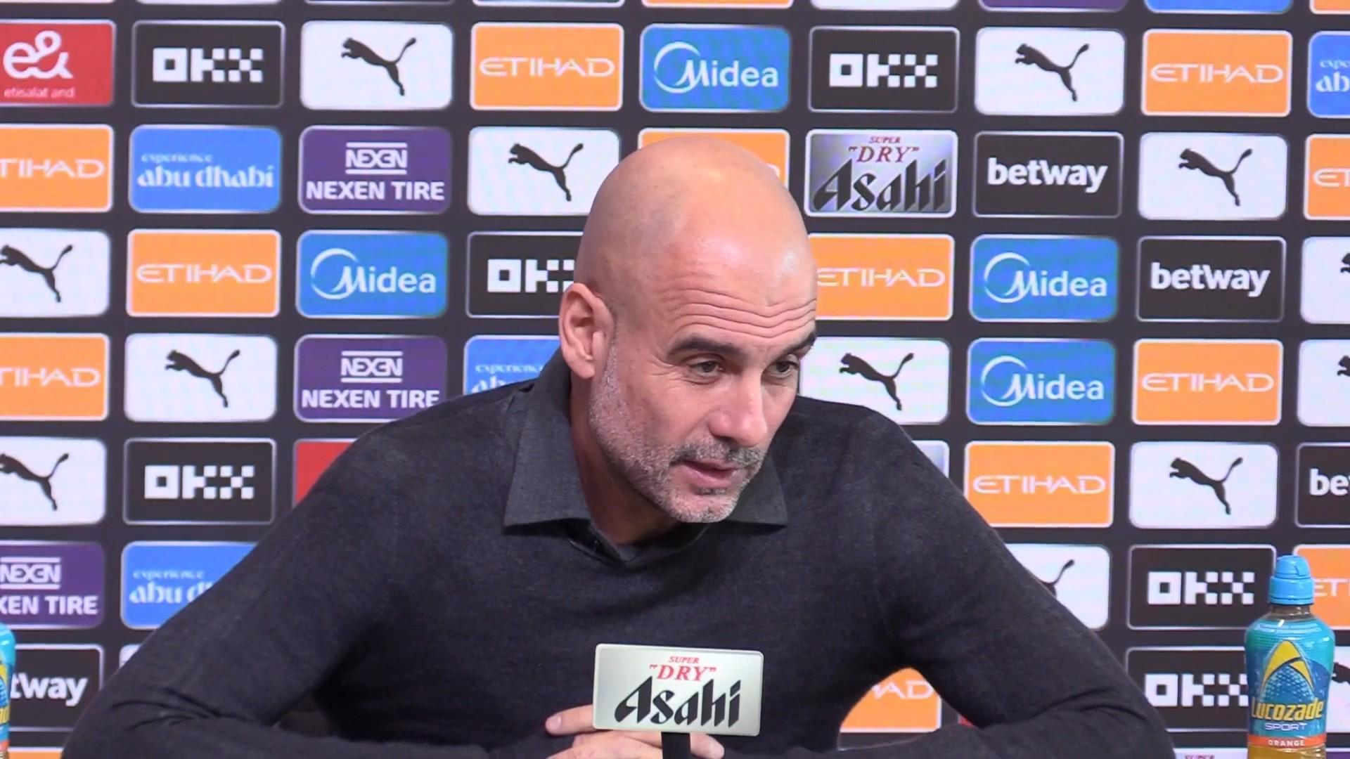 瓜迪奥拉:哈兰德对后卫犯规比后卫对他犯规多,我从来没见过